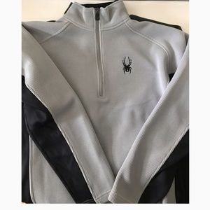 Grey Spyder Quarter Zip Ski Jacket